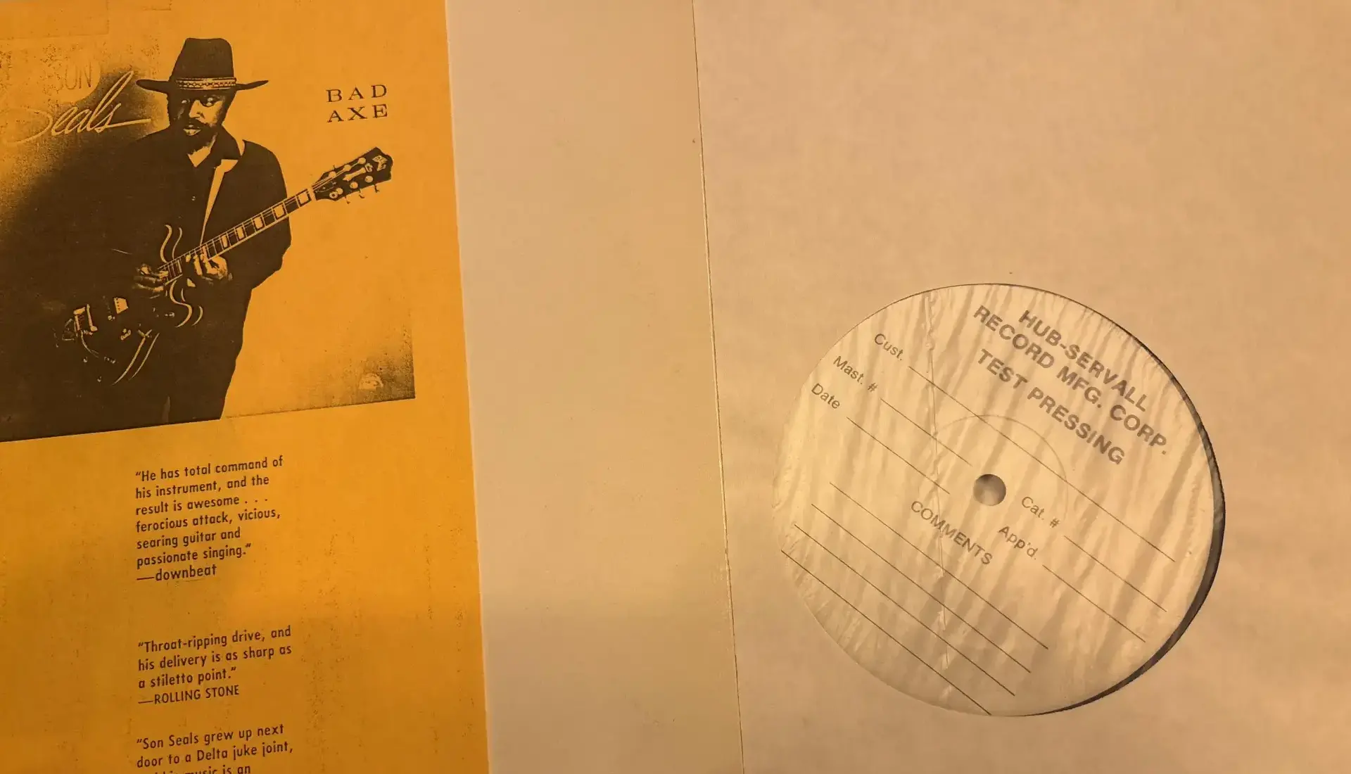 Test pressing vs White Lable promo