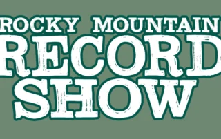 Rocky Mountain Record Show logo for Denver vinyl record collecting event