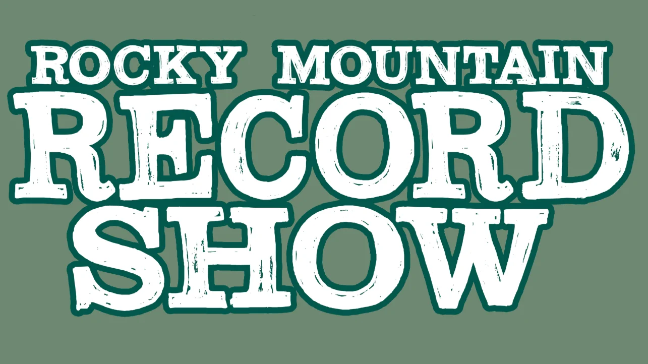 Rocky Mountain Record Show logo for Denver vinyl record collecting event