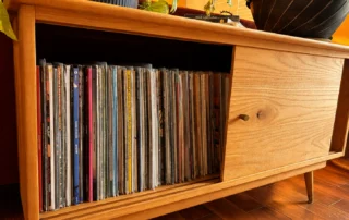 Mid Century Modern Credenza Record Storage