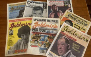Vintage Goldmine magazine issues that helped popularize the standard vinyl record grading system used by collectors and dealers.